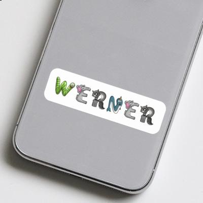 Sticker Tierschrift Werner Image
