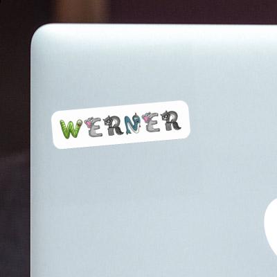Sticker Tierschrift Werner Laptop Image