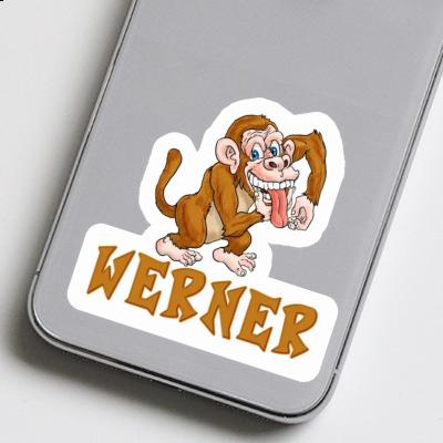 Werner Aufkleber Affe Laptop Image