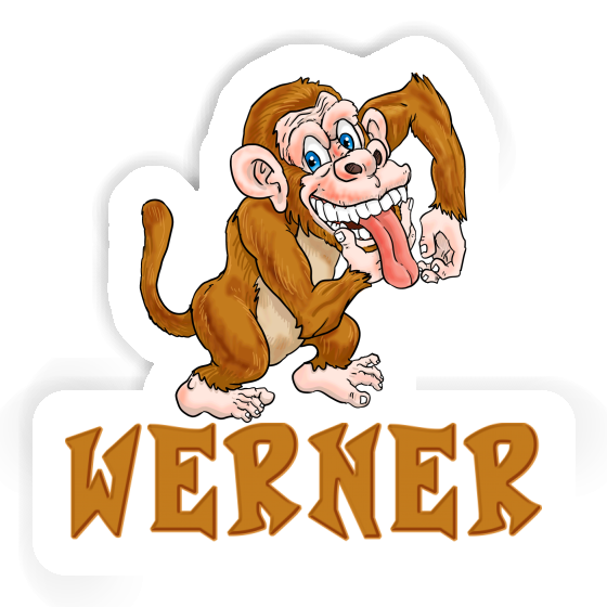 Werner Aufkleber Affe Gift package Image