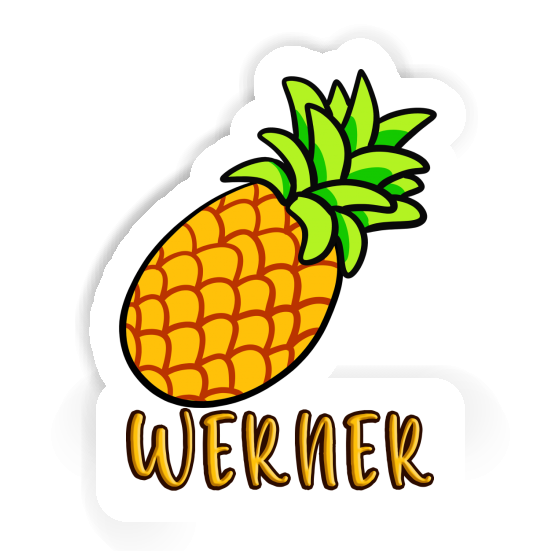 Ananas Aufkleber Werner Notebook Image