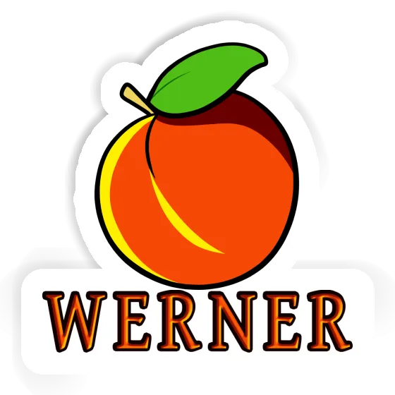 Aprikose Sticker Werner Laptop Image