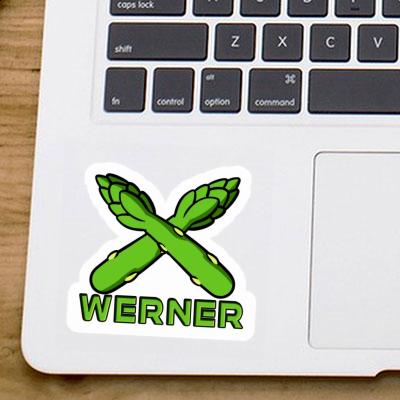 Sticker Asparagus Werner Laptop Image