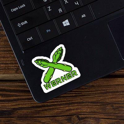 Sticker Asparagus Werner Laptop Image