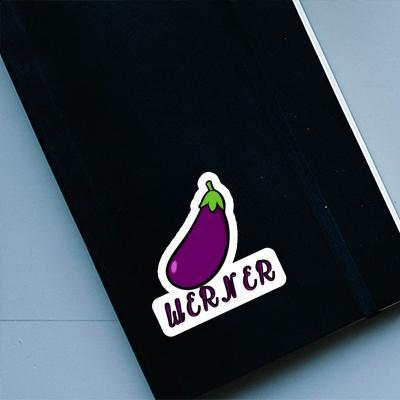 Sticker Werner Aubergine Laptop Image