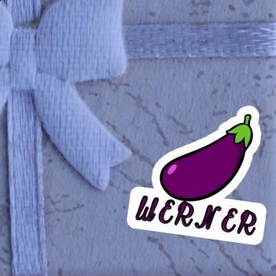 Sticker Eggplant Werner Laptop Image