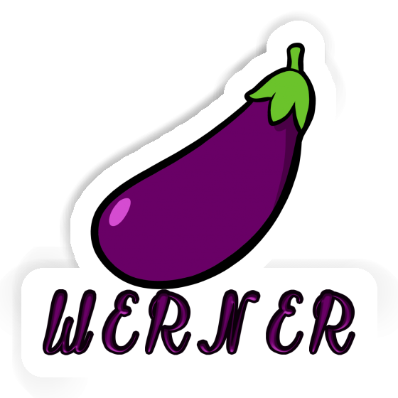 Sticker Eggplant Werner Gift package Image