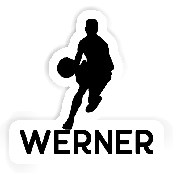 Werner Autocollant Joueur de basket-ball Laptop Image