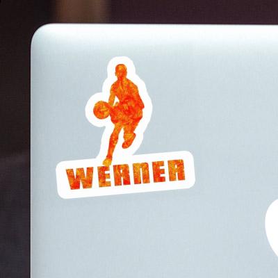 Werner Autocollant Joueur de basket-ball Laptop Image