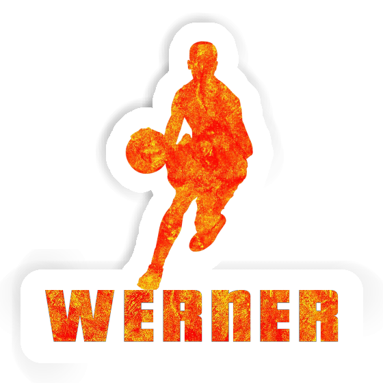 Basketball Player Sticker Werner Laptop Image