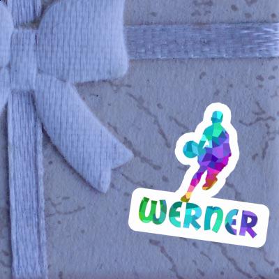 Basketball Player Sticker Werner Laptop Image
