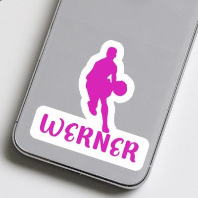 Werner Aufkleber Basketballspieler Image