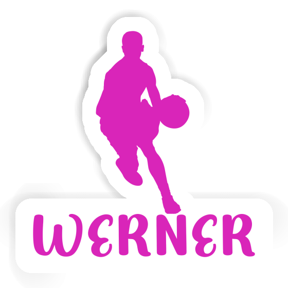 Sticker Basketball Player Werner Notebook Image