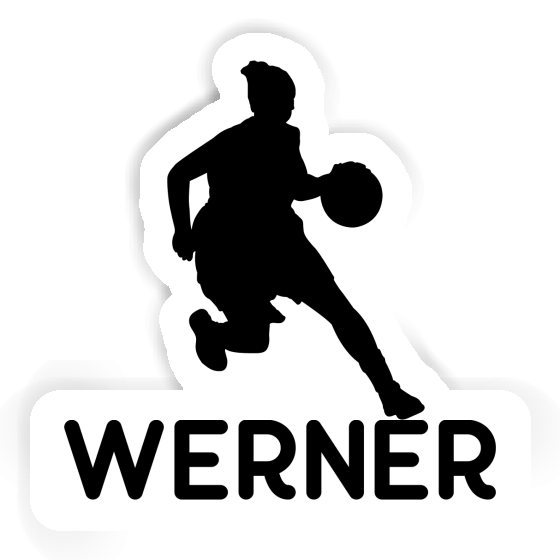 Aufkleber Werner Basketballspielerin Laptop Image