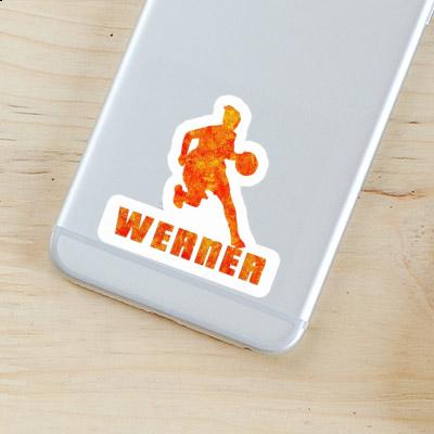 Werner Autocollant Joueuse de basket-ball Notebook Image