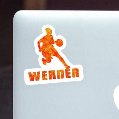 Werner Aufkleber Basketballspielerin Notebook Image