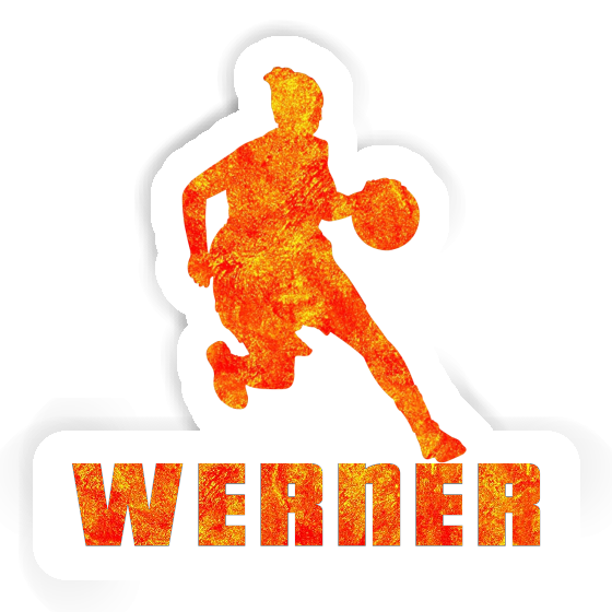 Werner Aufkleber Basketballspielerin Laptop Image