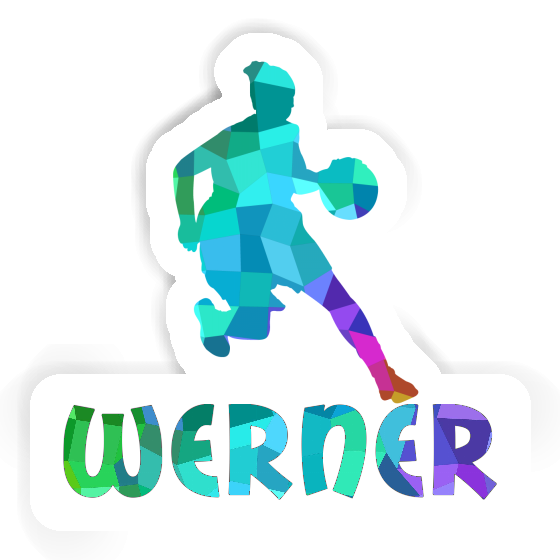 Basketballspielerin Sticker Werner Image