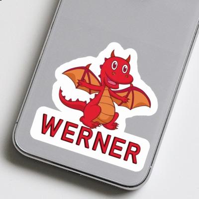 Autocollant Werner Bébé dragon Laptop Image