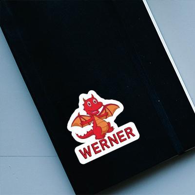 Autocollant Werner Bébé dragon Notebook Image