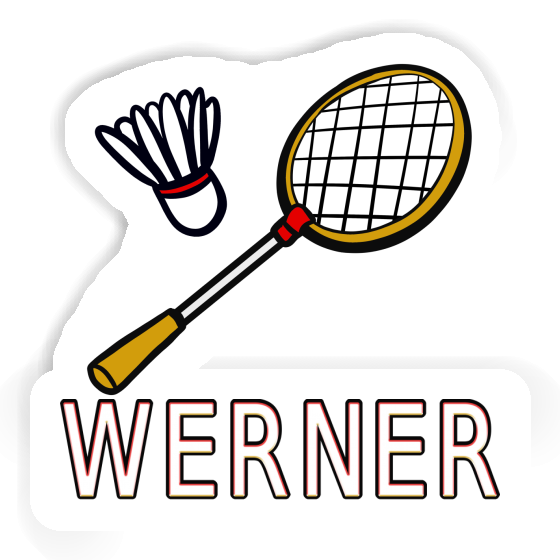 Sticker Badmintonschläger Werner Gift package Image