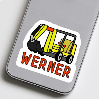 Werner Aufkleber Minibagger Notebook Image