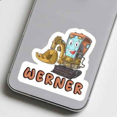 Aufkleber Kleiner Bagger Werner Laptop Image