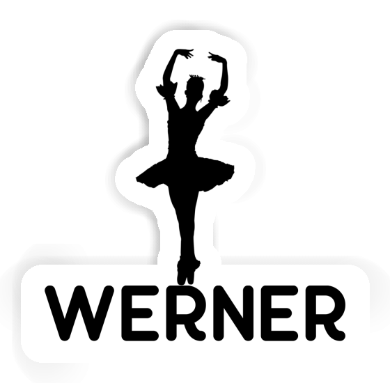 Werner Autocollant Ballerine Laptop Image