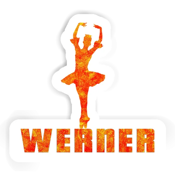 Ballerina Sticker Werner Laptop Image
