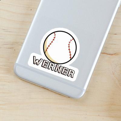 Sticker Baseball Werner Notebook Image