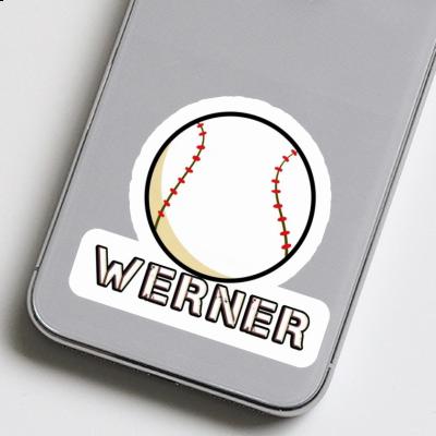 Aufkleber Werner Baseball Notebook Image