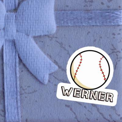 Sticker Baseball Werner Laptop Image