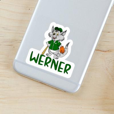 Sticker Baseball Cat Werner Gift package Image