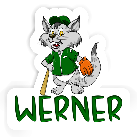 Sticker Baseball Cat Werner Gift package Image