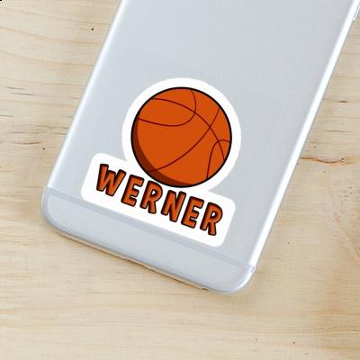 Aufkleber Werner Basketball Ball Notebook Image