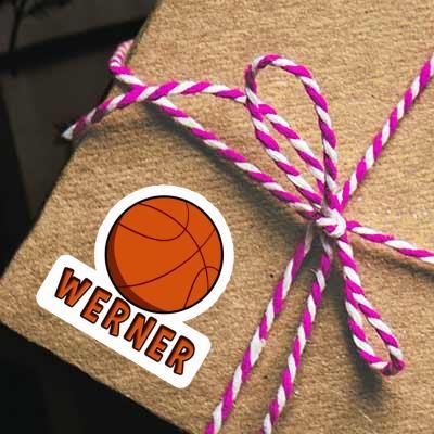 Aufkleber Werner Basketball Ball Laptop Image