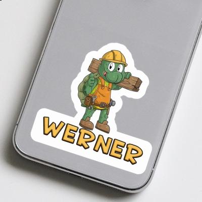 Sticker Construction worker Werner Image