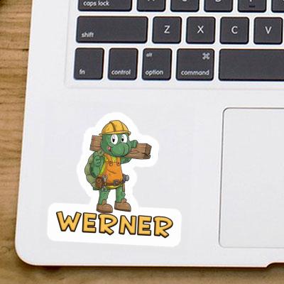 Sticker Construction worker Werner Laptop Image