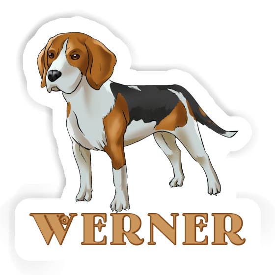 Autocollant Beagle Werner Notebook Image