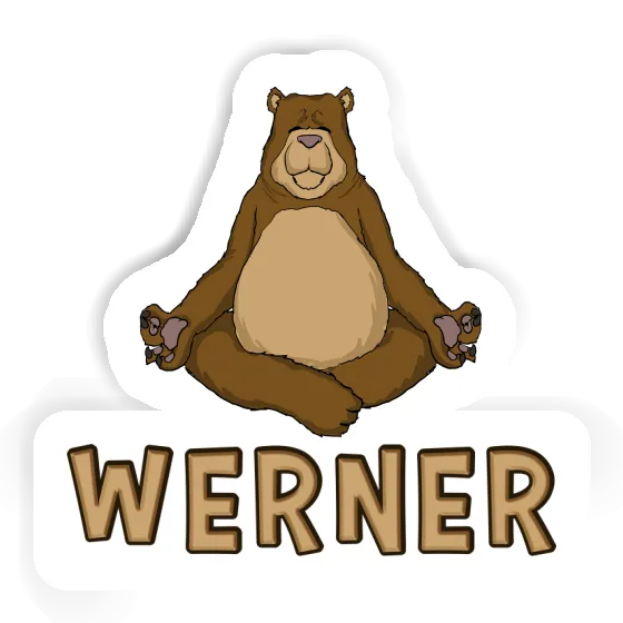 Werner Autocollant Our de yoga Notebook Image