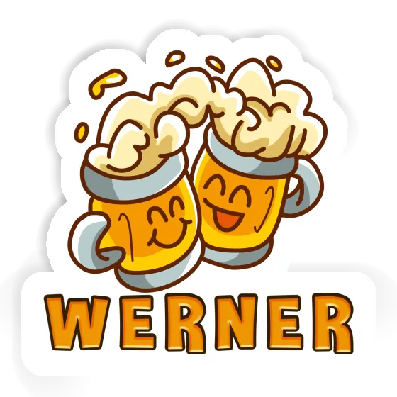 Sticker Werner Bier Laptop Image