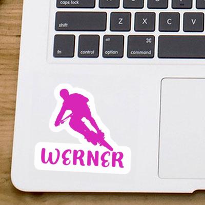 Sticker Biker Werner Laptop Image