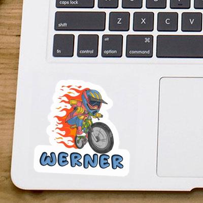 Sticker Freeride Biker Werner Image