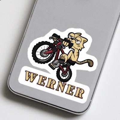 Werner Sticker Fahrradkatze Laptop Image