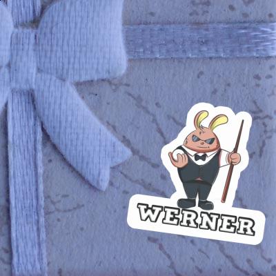 Sticker Werner Billiards Player Gift package Image