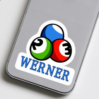Sticker Werner Billiard Ball Laptop Image