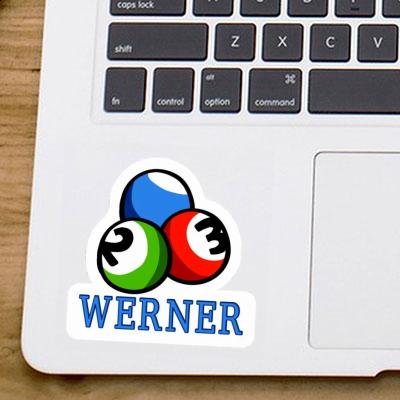 Sticker Werner Billiard Ball Image