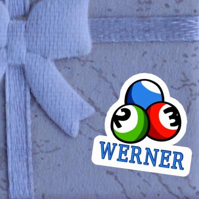 Sticker Werner Billiard Ball Gift package Image