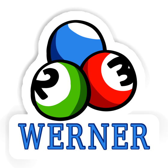 Sticker Werner Billiard Ball Image