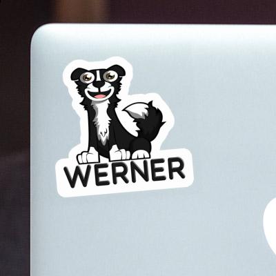 Sticker Collie Werner Laptop Image